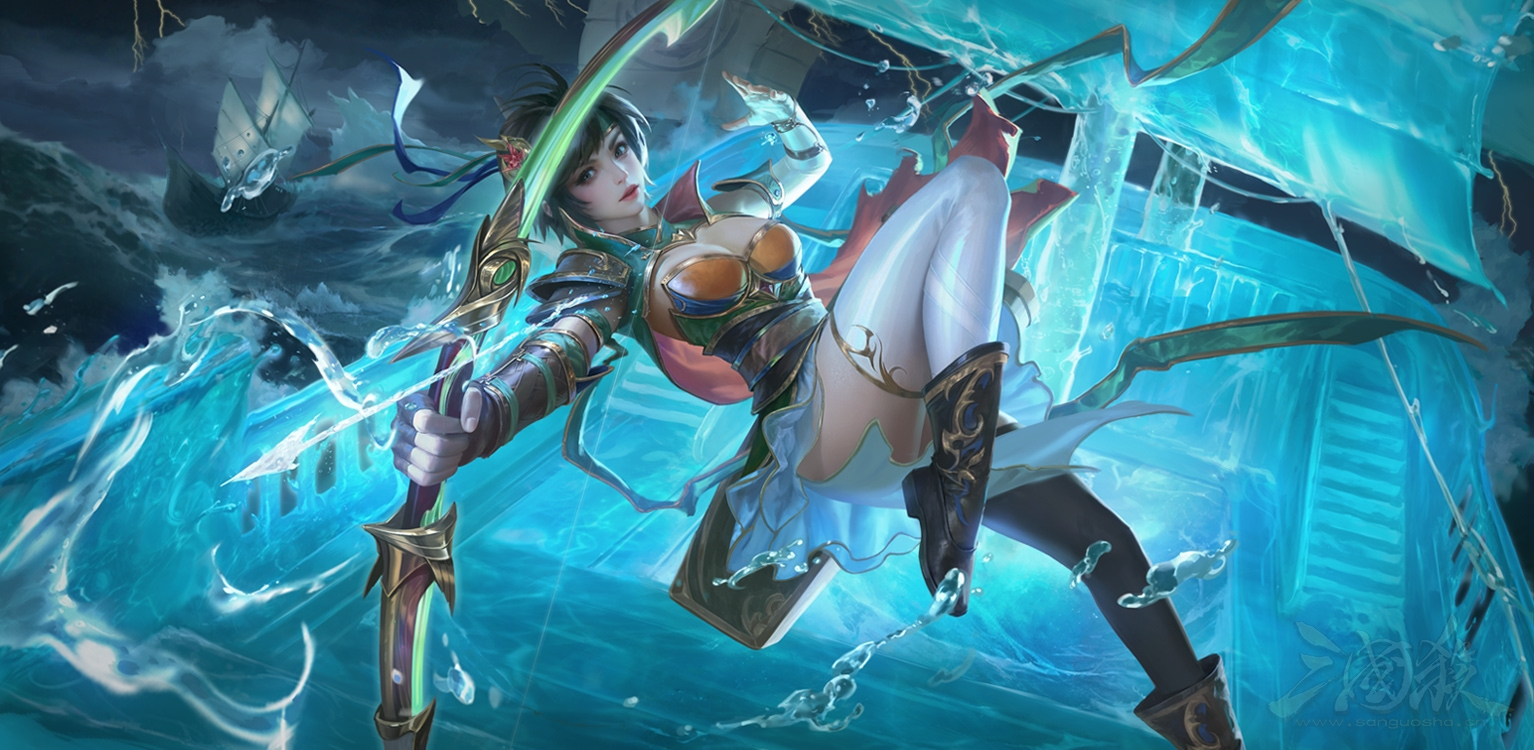 三国杀：骄纵三江*孙尚香皮肤赏析