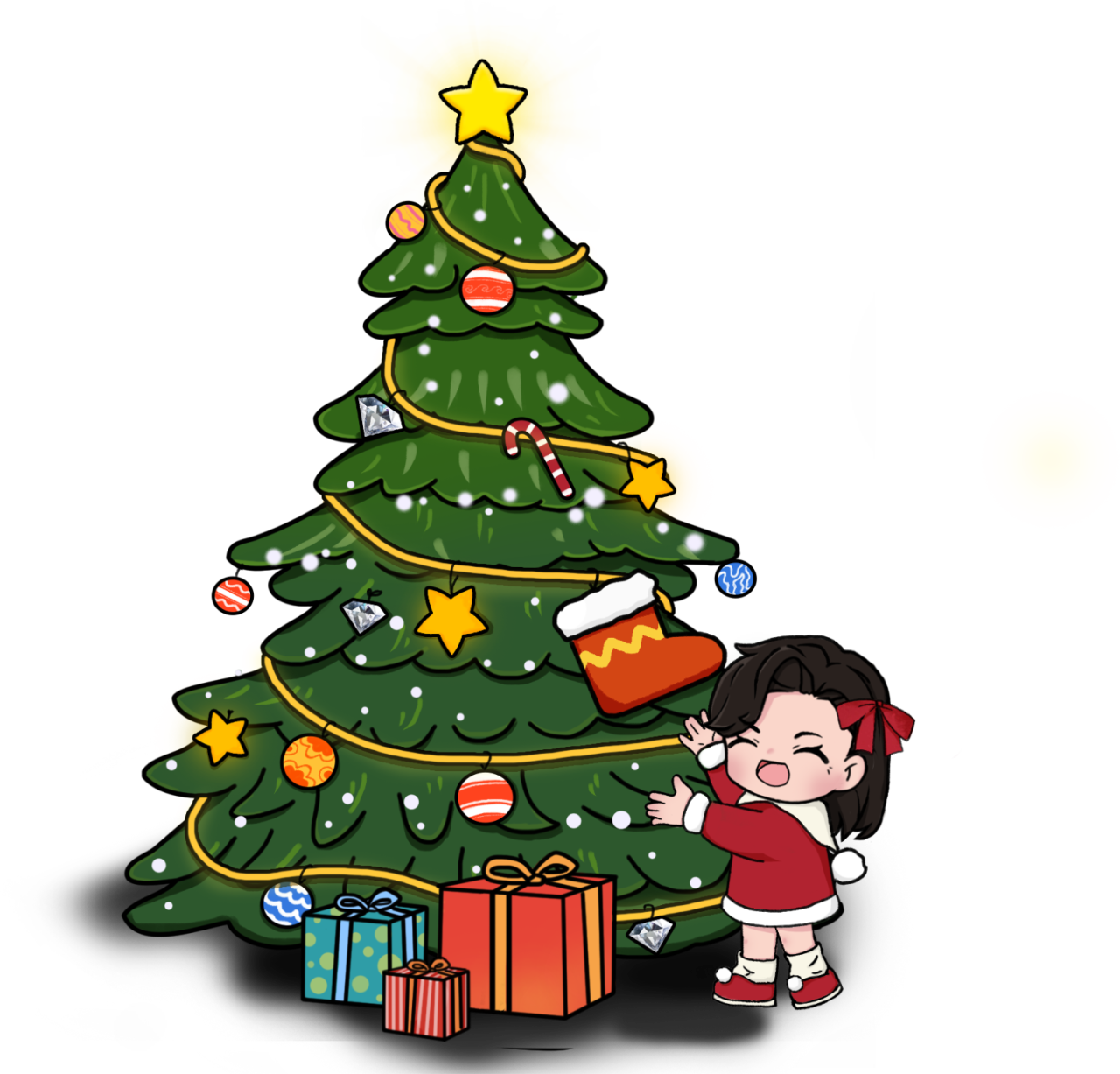 要和我一起拆礼物吗？