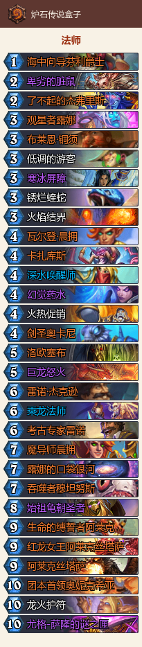 炉石传说-宇宙龙法和野兽猎卡组推荐