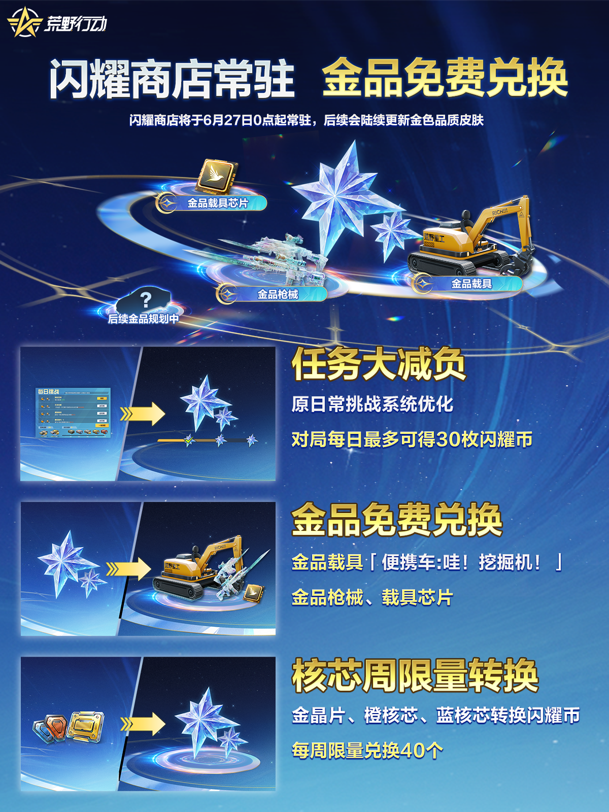 活跃福利全新升级，闪耀商店将于6月27日0点起常驻！