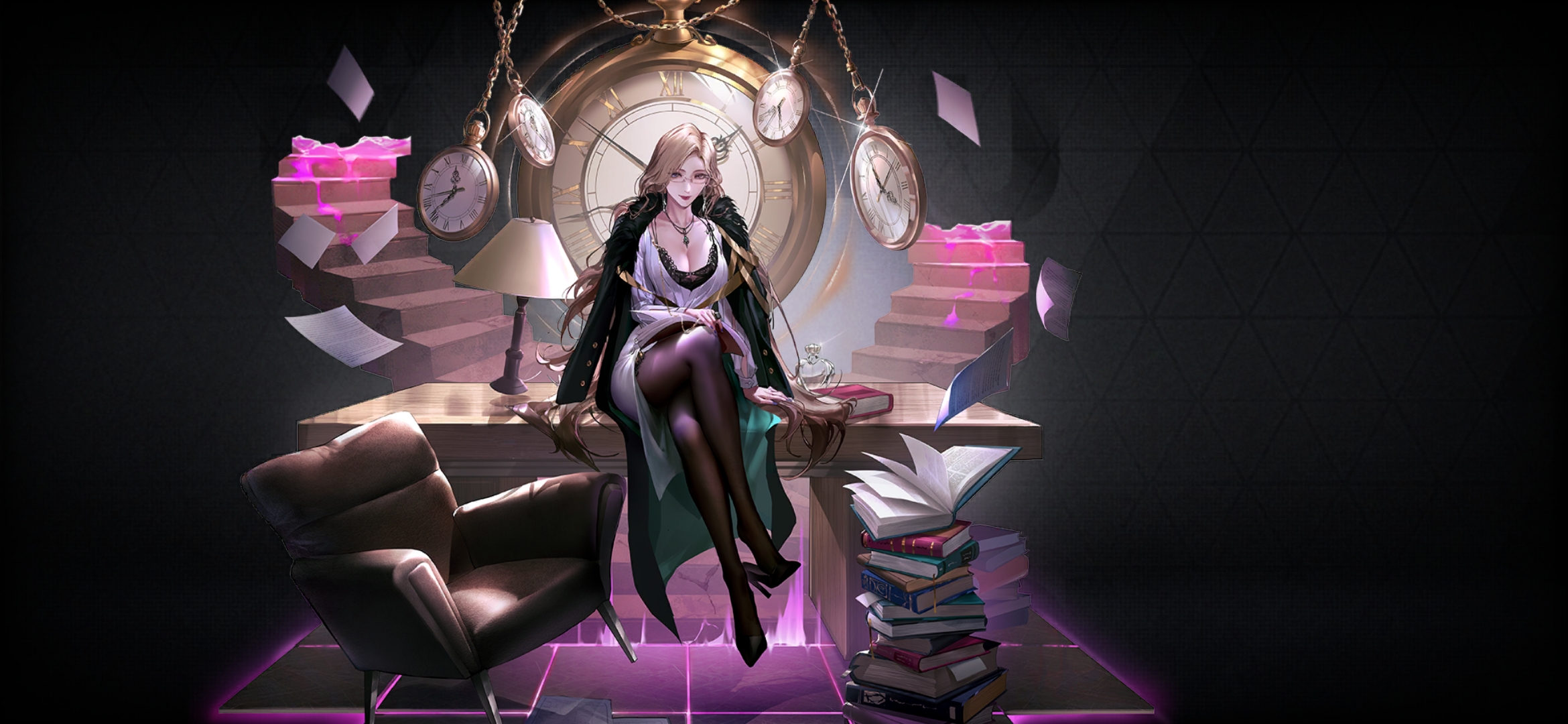 大长腿黑丝美女