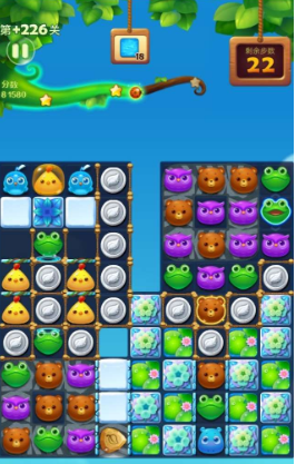开心消消乐：第226关除冰技巧及刷河马得分要点