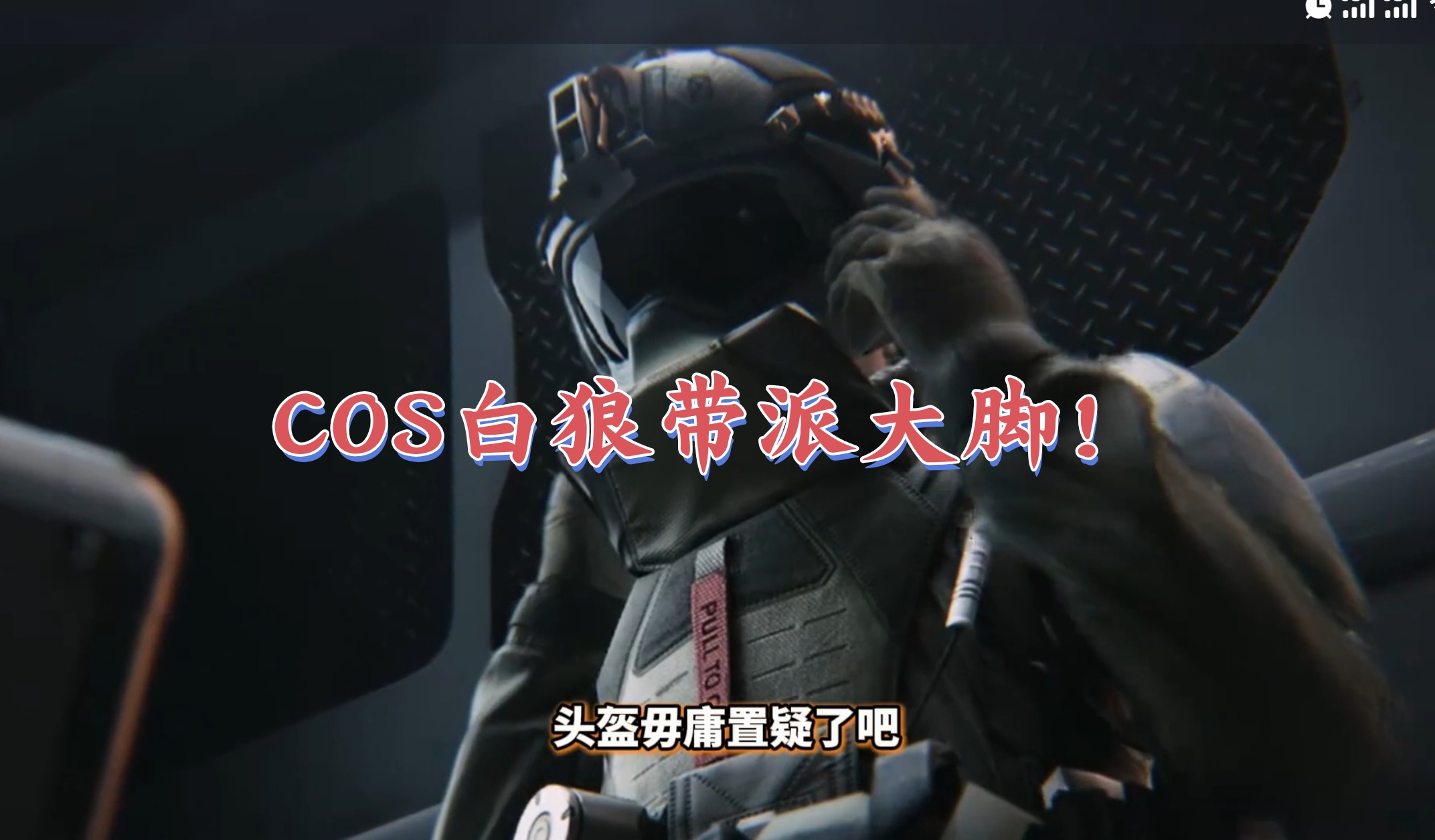 COS白狼带派大脚！