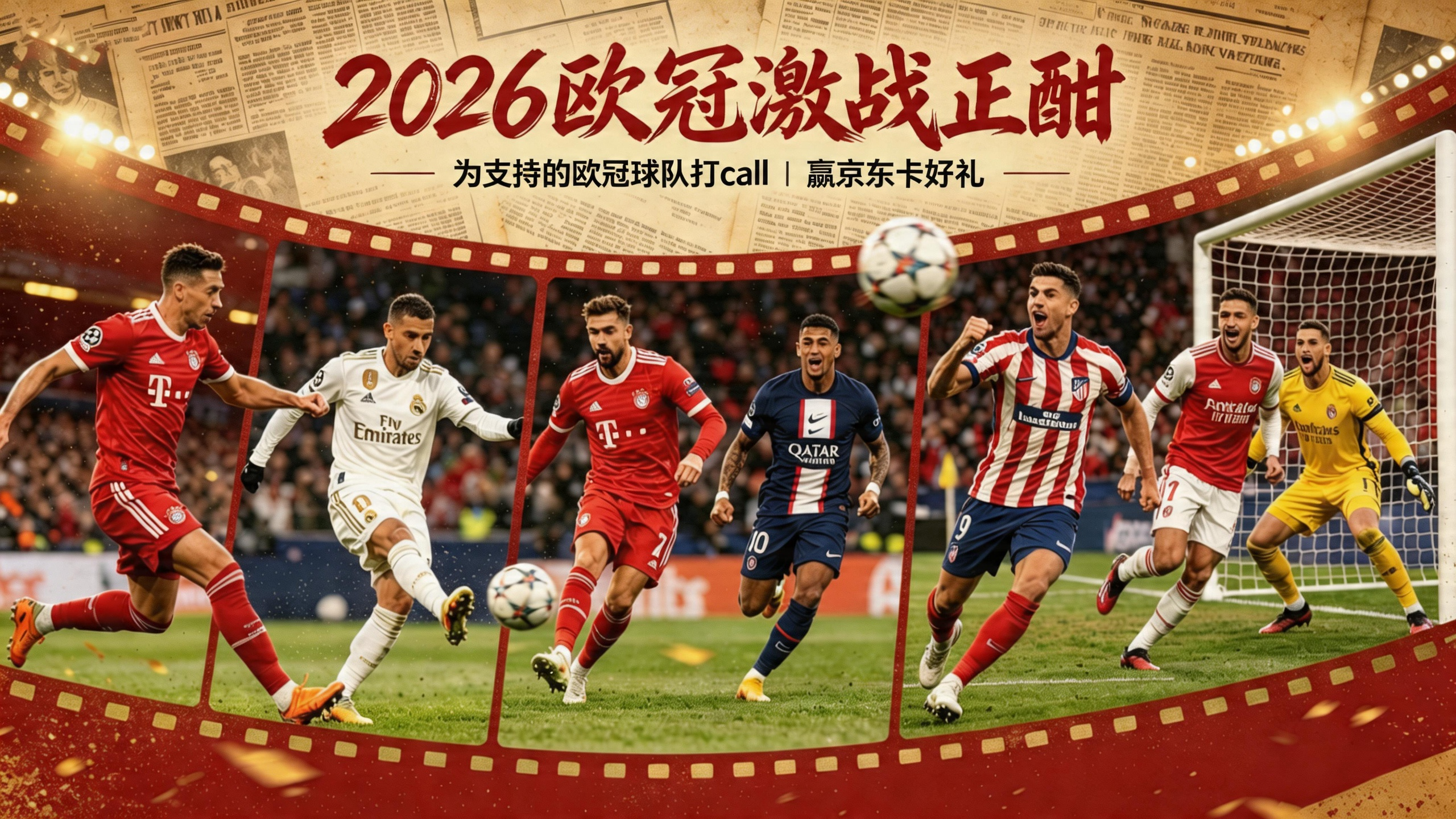 有奖互动丨欧冠激战正酣，打call心仪球队解锁专属游戏福利