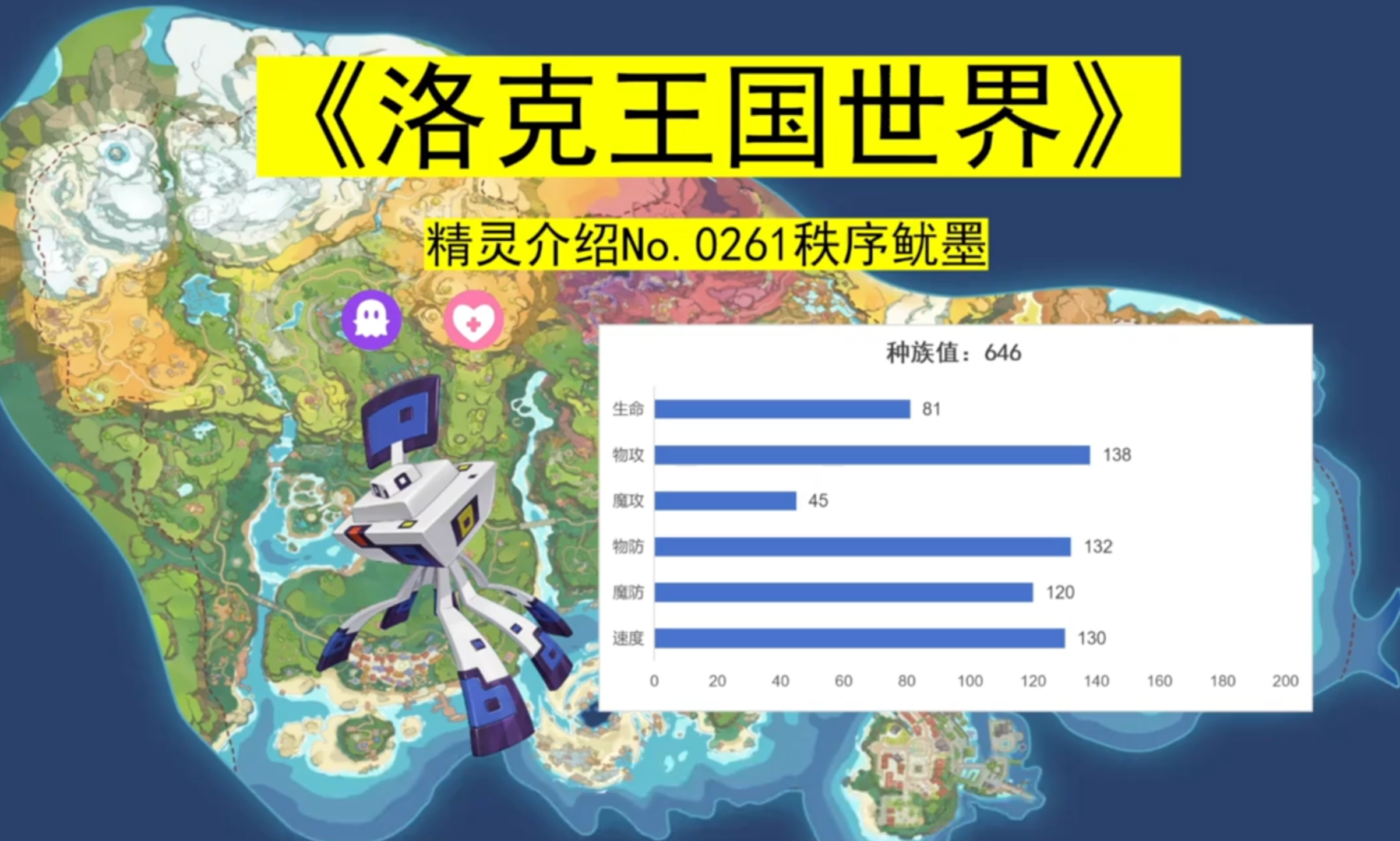 《洛克王国世界》全精灵介绍0261秩序鱿墨