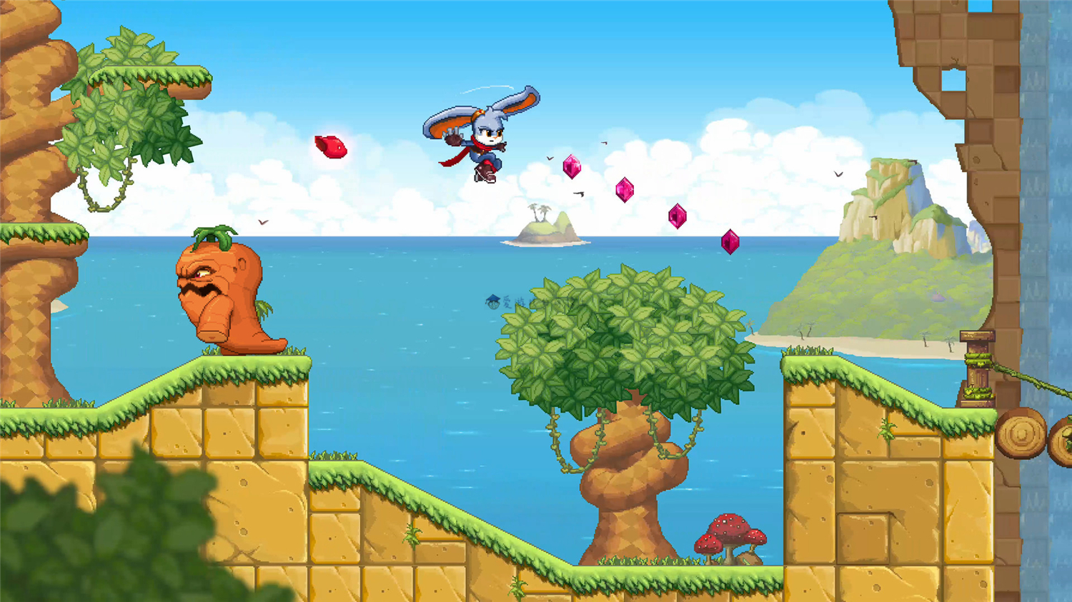 向上世纪的2D横版平台冒险游戏致敬，《风与狂野面具》值得一玩