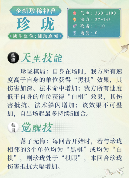 凉妹儿首评新珍稀，属性好，技能强，颜值高！