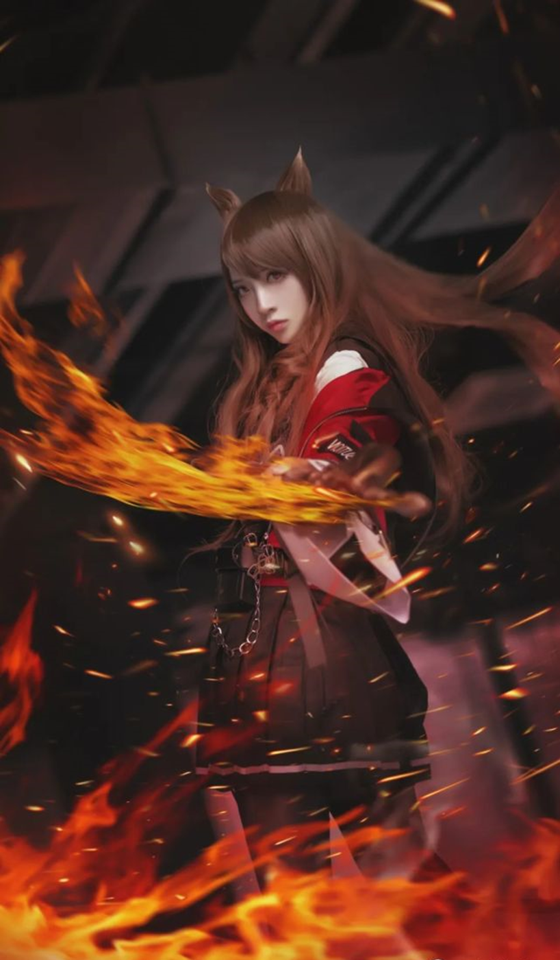 cos：明日方舟天火科斯正片@疯猫