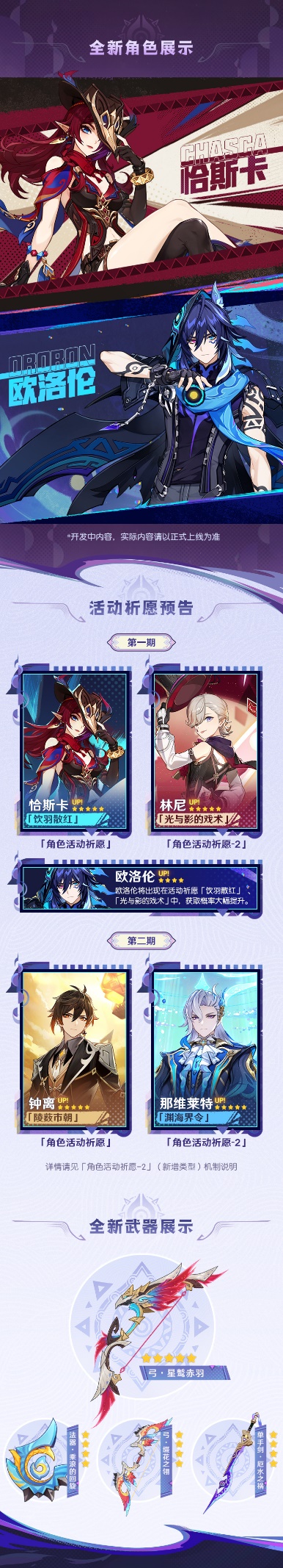 《原神》5.2版本「灵与火的织卷」前瞻特别节目回顾长图