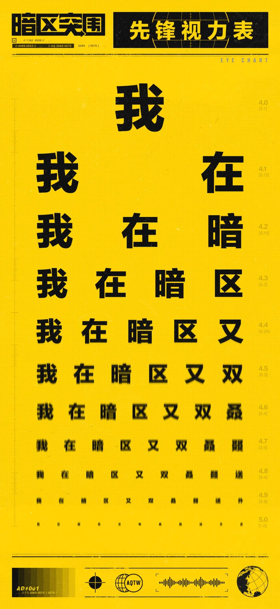 【联动来袭】我在暗区又双叒叕送……了？ 暗区视力表，先锋们欢迎来测~