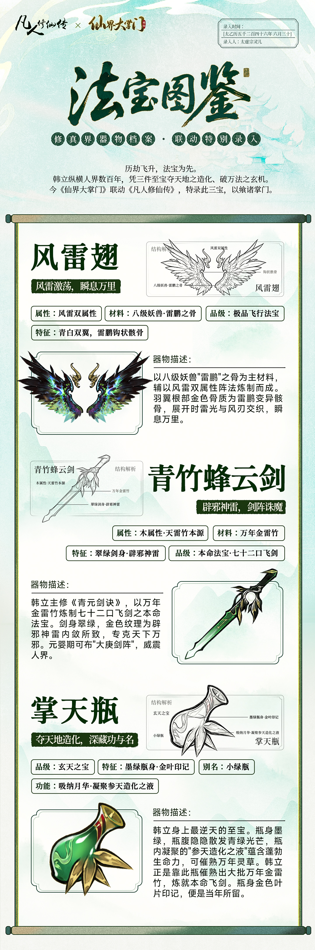 【有奖活动】《凡人修仙传》联动确认，韩天尊的红颜、秘宝大揭秘！