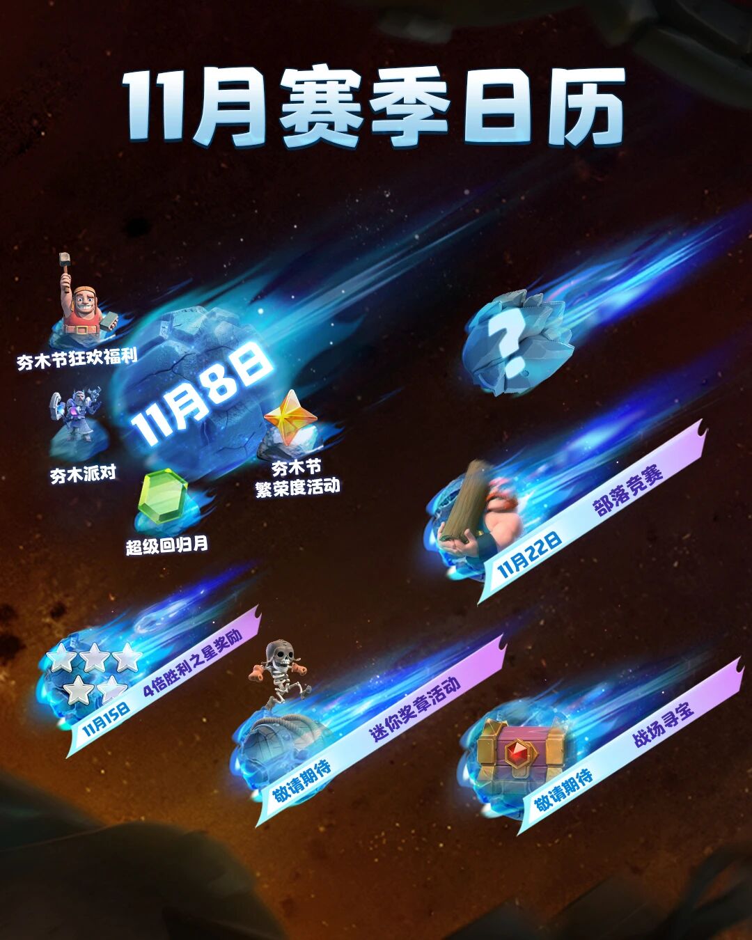 11月赛季日历请查收～