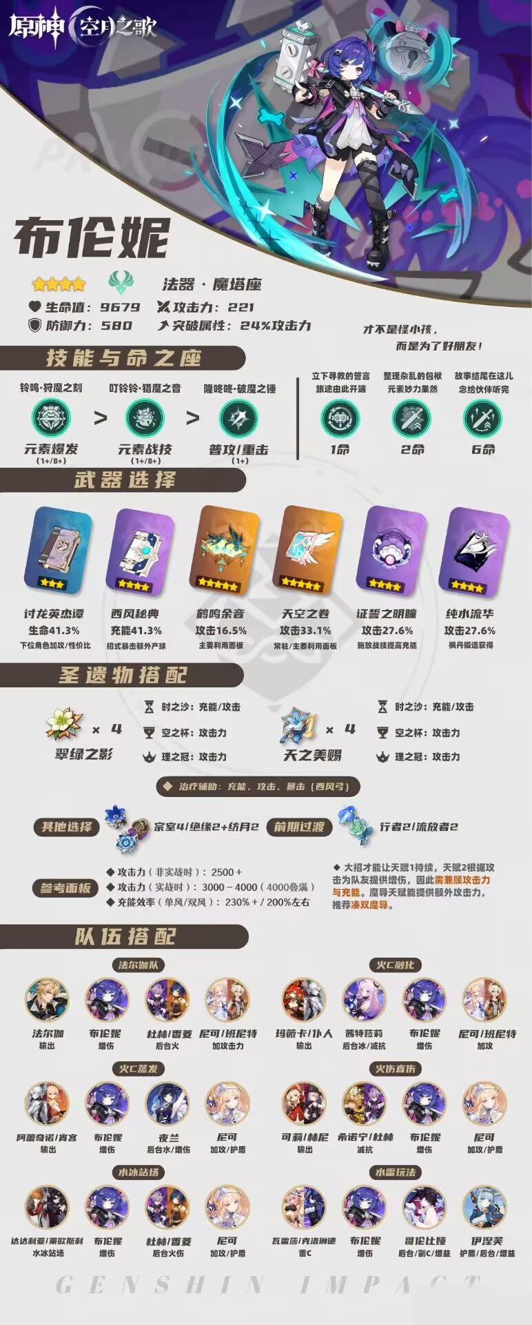 布伦妮角色攻略