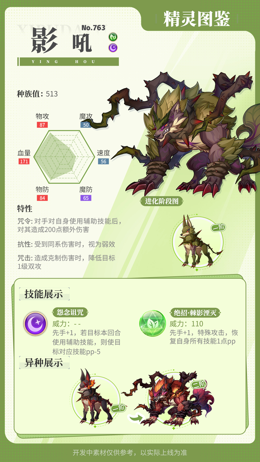 精灵百科|咒影鬼爵&影吼&圣·炎凰&圣·苍角