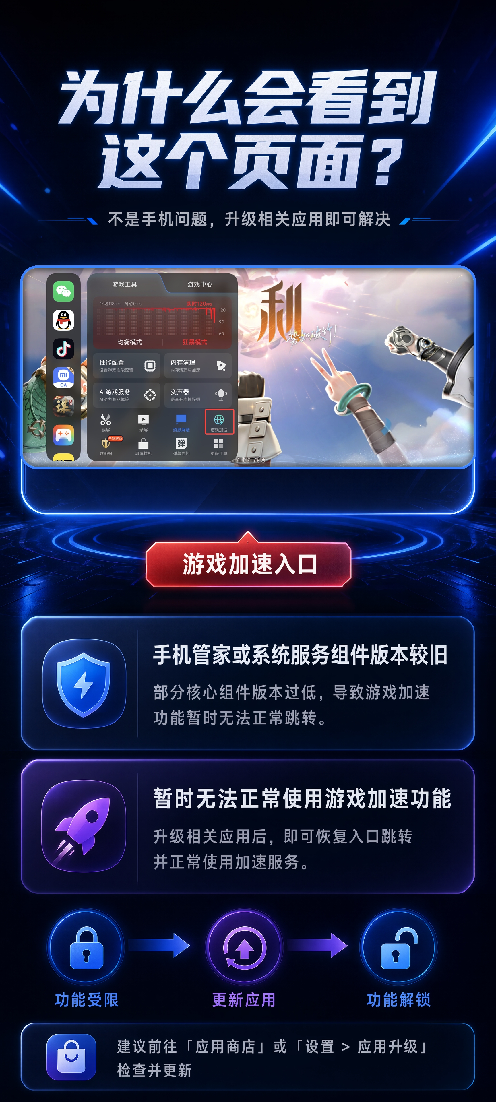 游戏工具箱内"游戏加速"功能Q&A