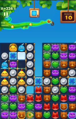 开心消消乐：第226关除冰技巧及刷河马得分要点