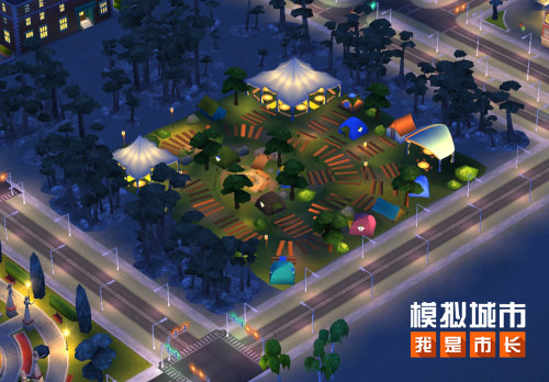 《模拟城市：是我市长》打造夜间市集，点亮城市夜色