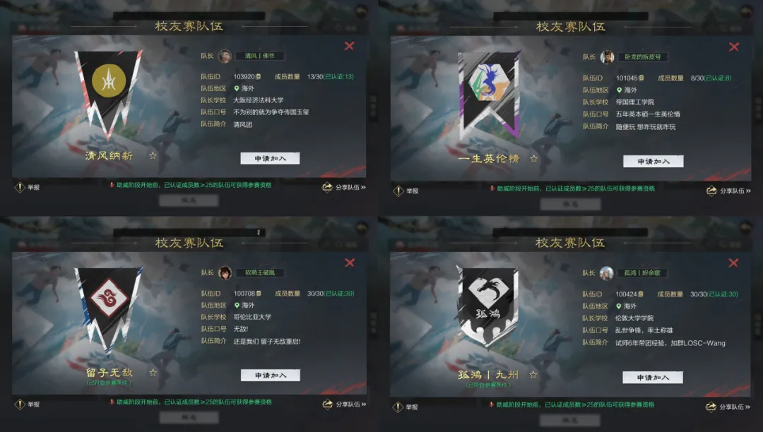校友赛火热报名中丨海外名校云集，全球率友大集结！
