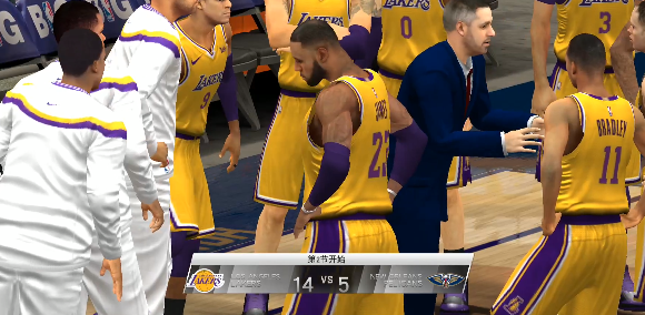 美职篮2K20：五外线球员组合找空位打突破轻松拿下三分