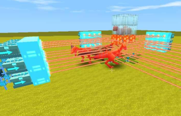 迷你世界：对抗野生生物，激光陷阱是好选择