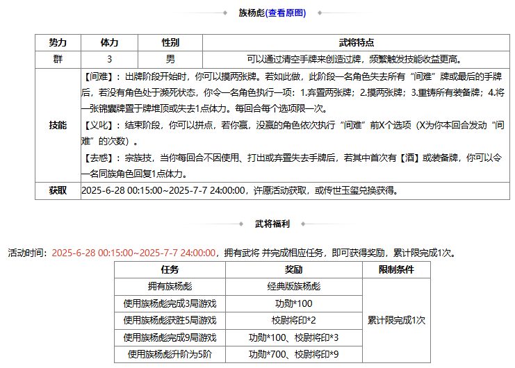 【官方活动】6.28-7.5 伏月许愿族杨彪上新 奇珍翻翻乐周群、张华返场