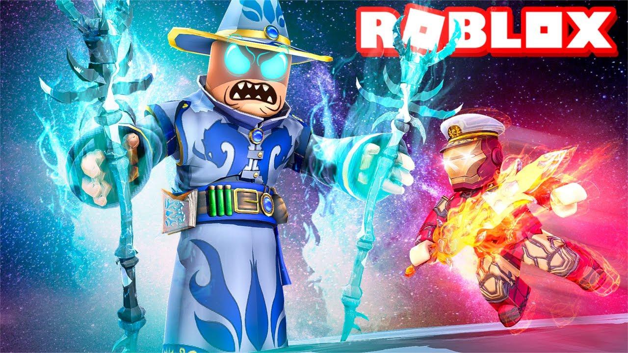 Roblox法师传奇模拟器：传说法师大作战！召唤岩浆海啸！小格解说