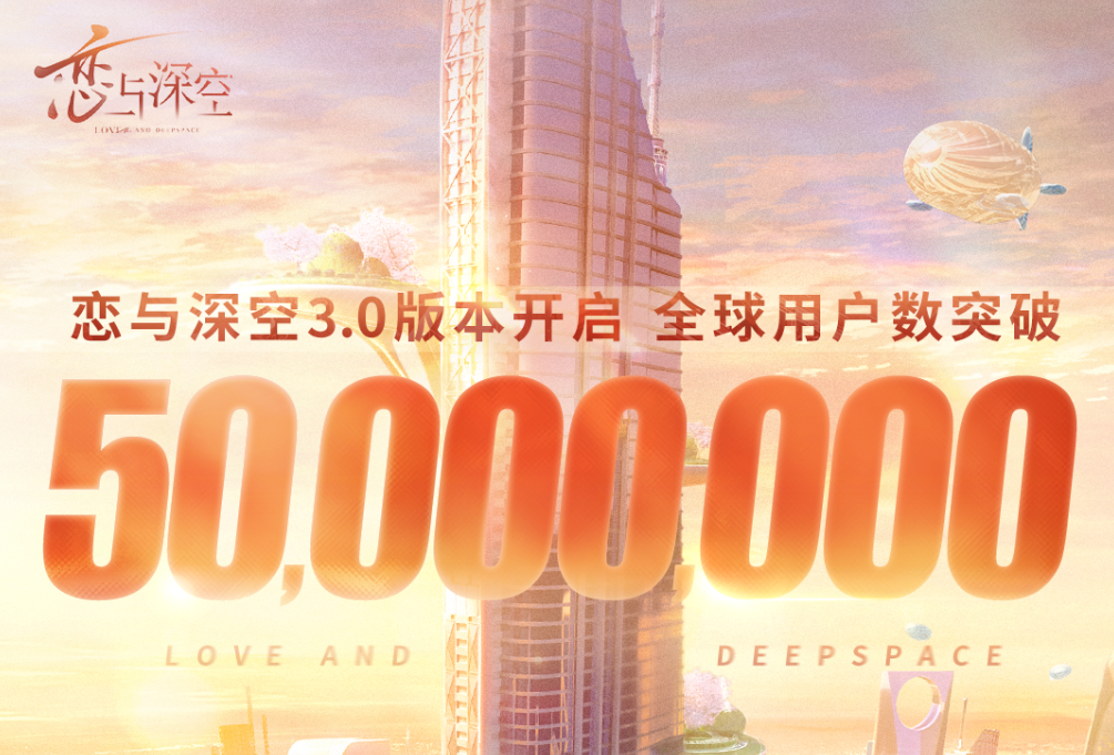 游戏资讯：《恋与深空》全球用户超过5000万；《流星群侠传》宣布停更