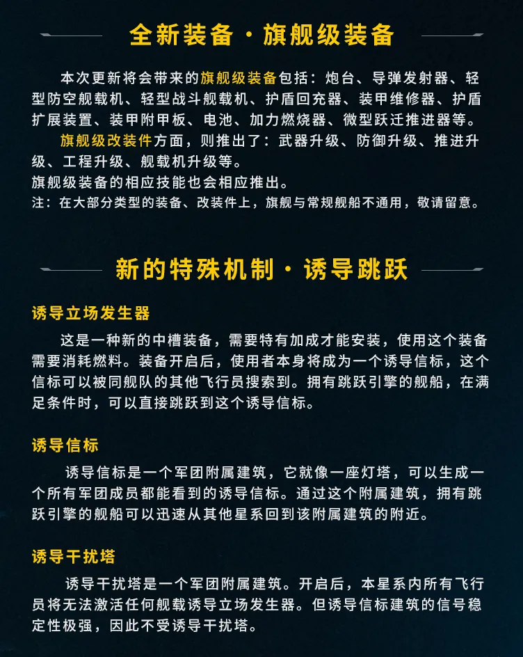 【更新】旗舰级舰船即将上线！地下集市活动同步开启！