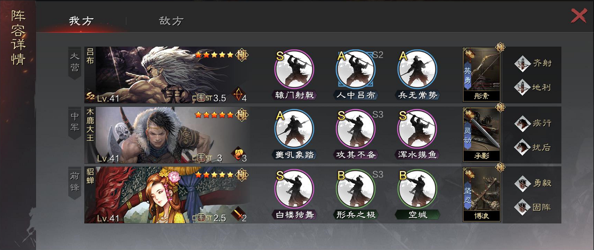 相较于传统鬼吕,这套阵容的坦度得到了全面提升,依