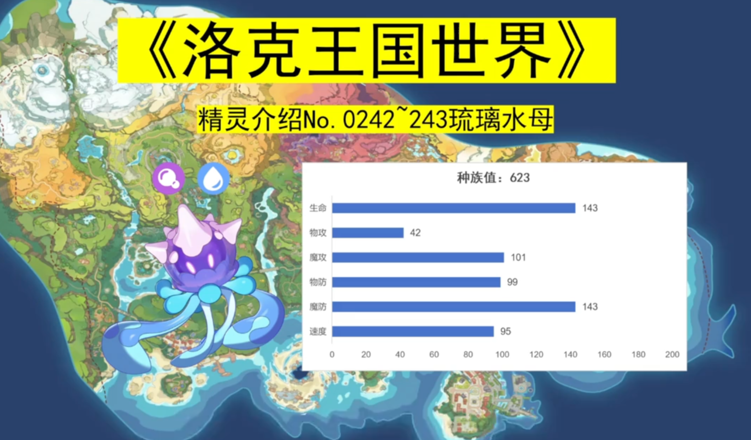 《洛克王国世界》全精灵介绍0242~243琉璃水母