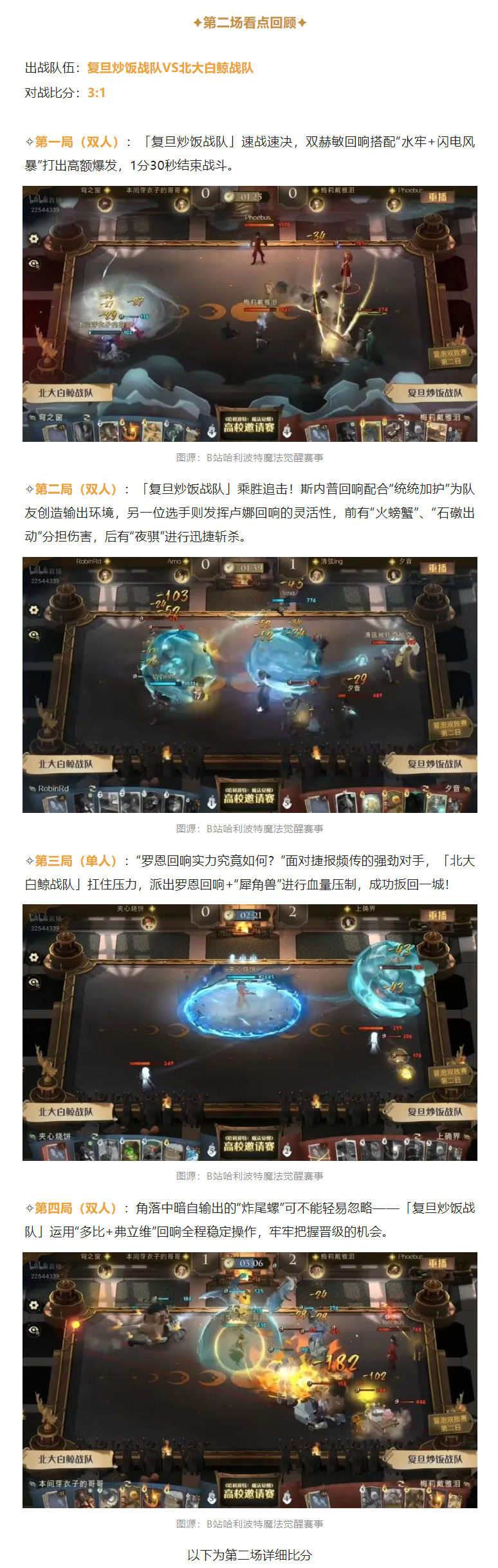 「冒泡双败赛」第二日战况速递，决赛在即，一起见证冠军的诞生！