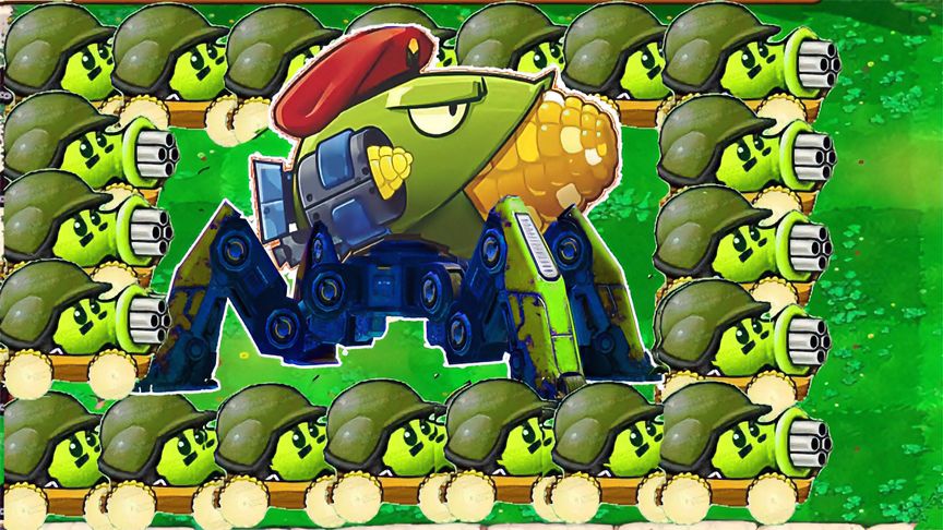 植物大战僵尸2：面对机枪玉米炮的袭击，僵尸博士能守住阵地吗