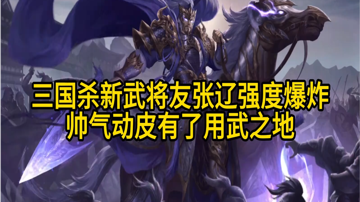 三国杀新武将友张辽！强度爆炸帅气动皮有了用武之地！