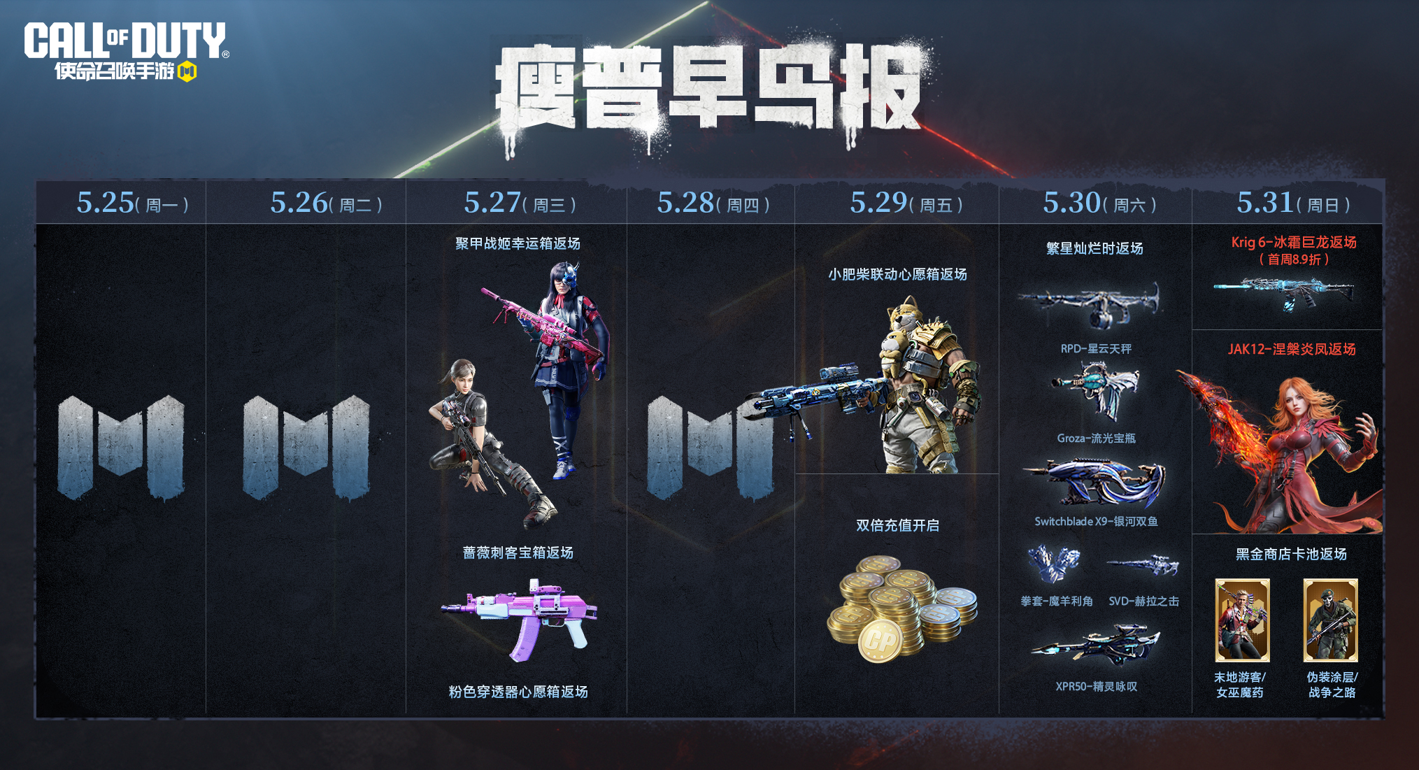 本周返场菜单，来吃！