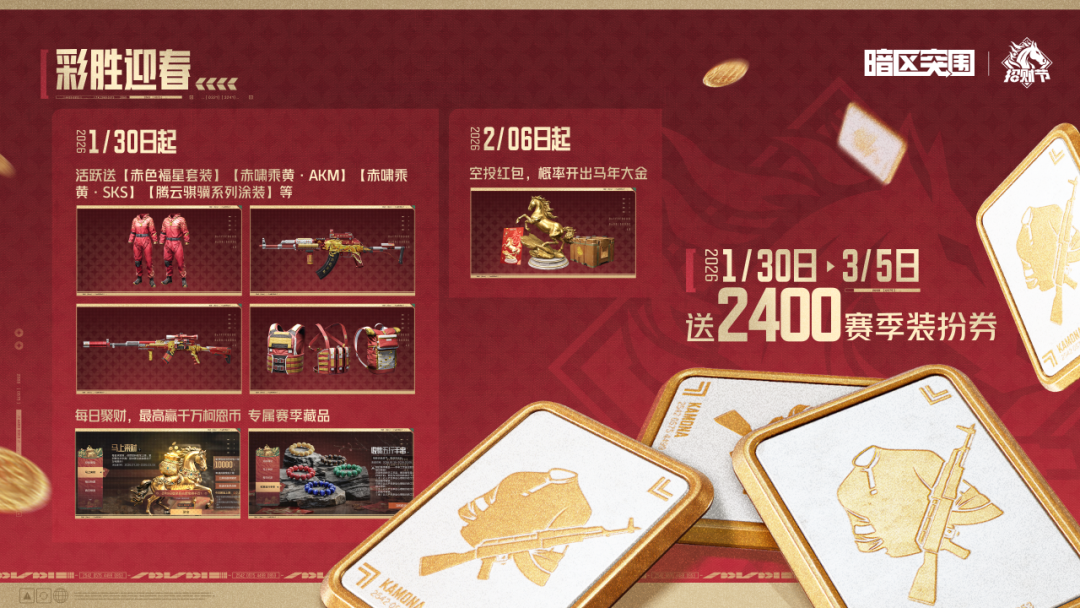 新春福利第一期丨招财节福利一图流！明天就开领！