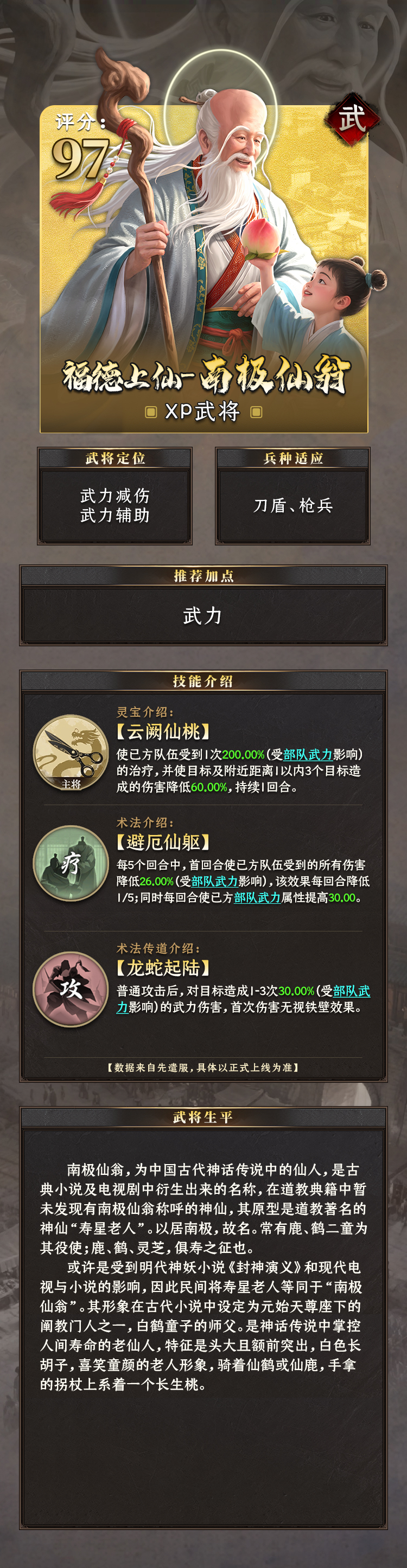 XP武将前瞻爆料丨福德上仙、鸿鹄仙子陆续登场！