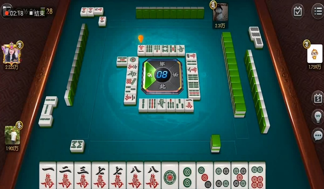 腾讯欢乐麻将：孤章找五搭牌控牌势 顺风牌靠连张牌