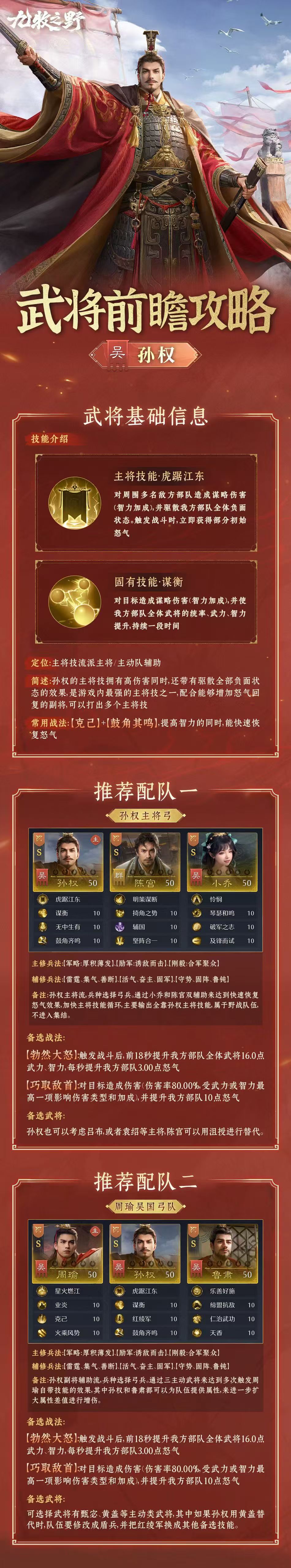 #九牧之野 武将攻略（2）