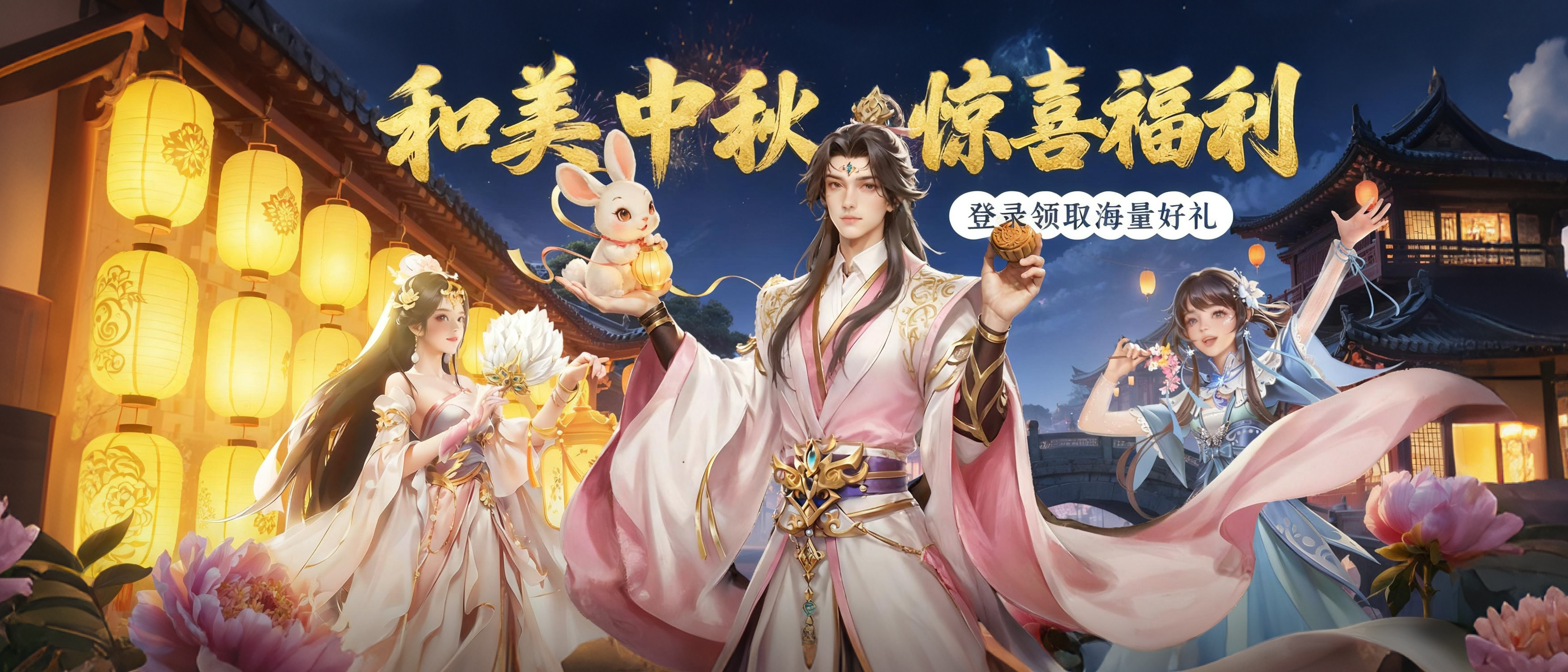 【内含兑换码】爽拿中秋限时福利！更有超萌坐骑和和美美等你来领~
