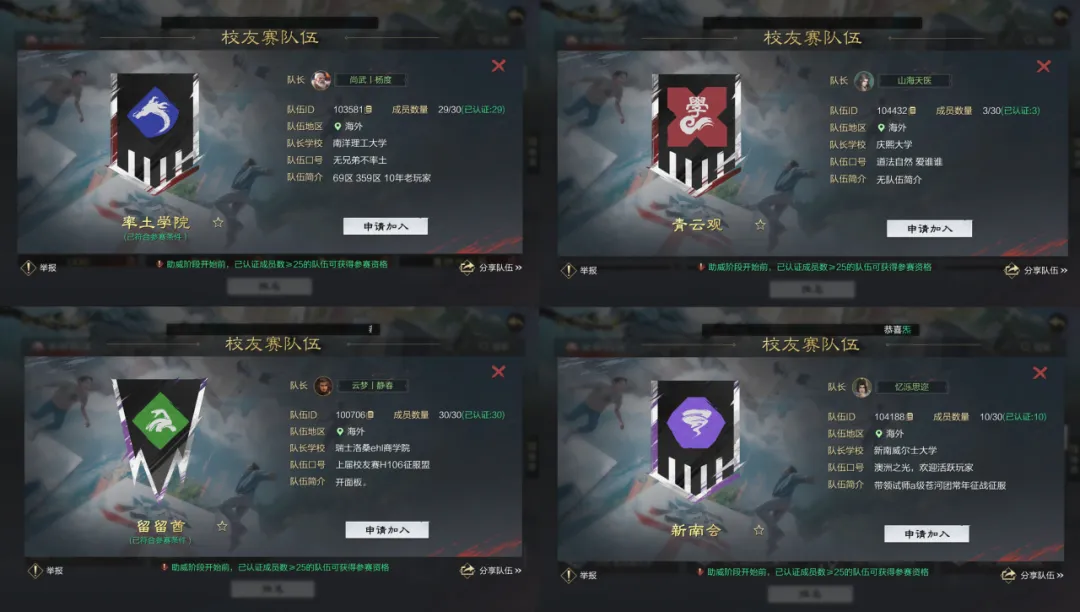 校友赛火热报名中丨海外名校云集，全球率友大集结！