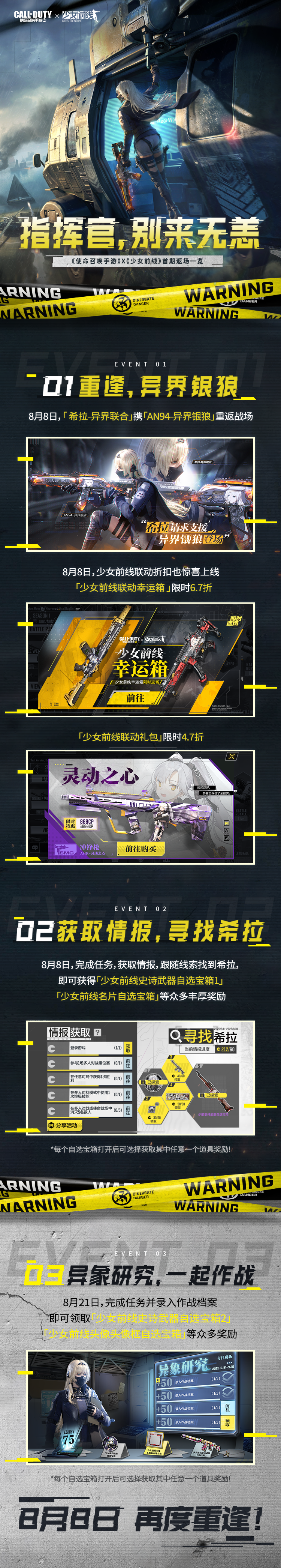 应约而来，重逢异界！《少女前线》首期联动返场内容全览