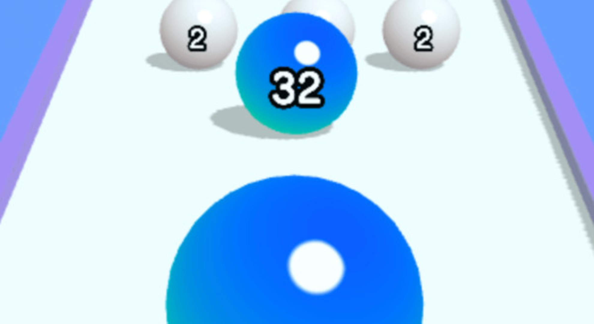彩色躲避球球3D：操控数字小球，一路合并冲向终点。