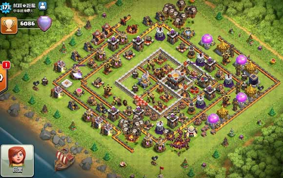 进攻参考!部落冲突11本6000杯冲杯阵型分享