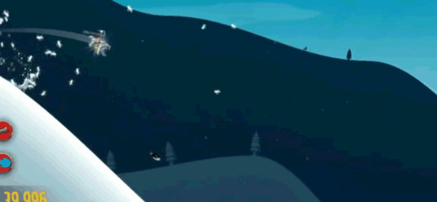 《滑雪大冒险》从雪山到冰洞，一路滑行躲避雪崩！