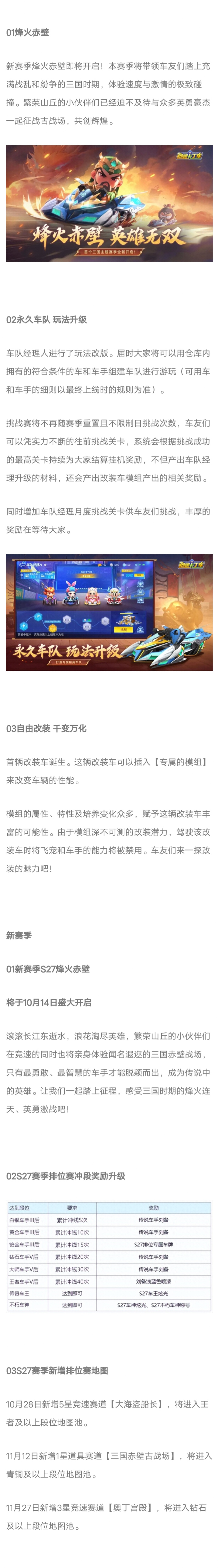 S27赛季更新说明