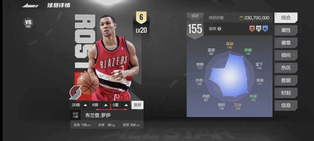 【指尖2K】波特兰的“黄曼巴”——布兰登·罗伊