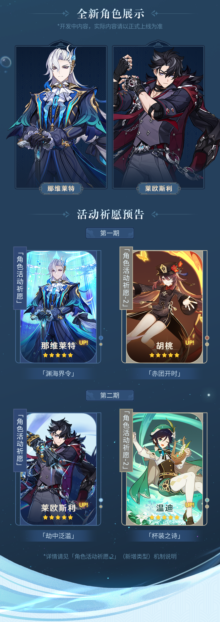 《原神》4.1版本「向深水中的晨星」前瞻特别节目回顾长图