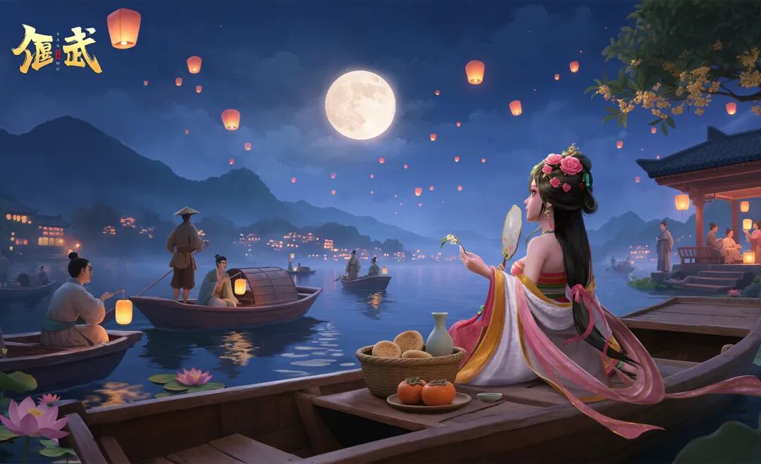 中秋贺图丨月下相逢欢，天涯共此时