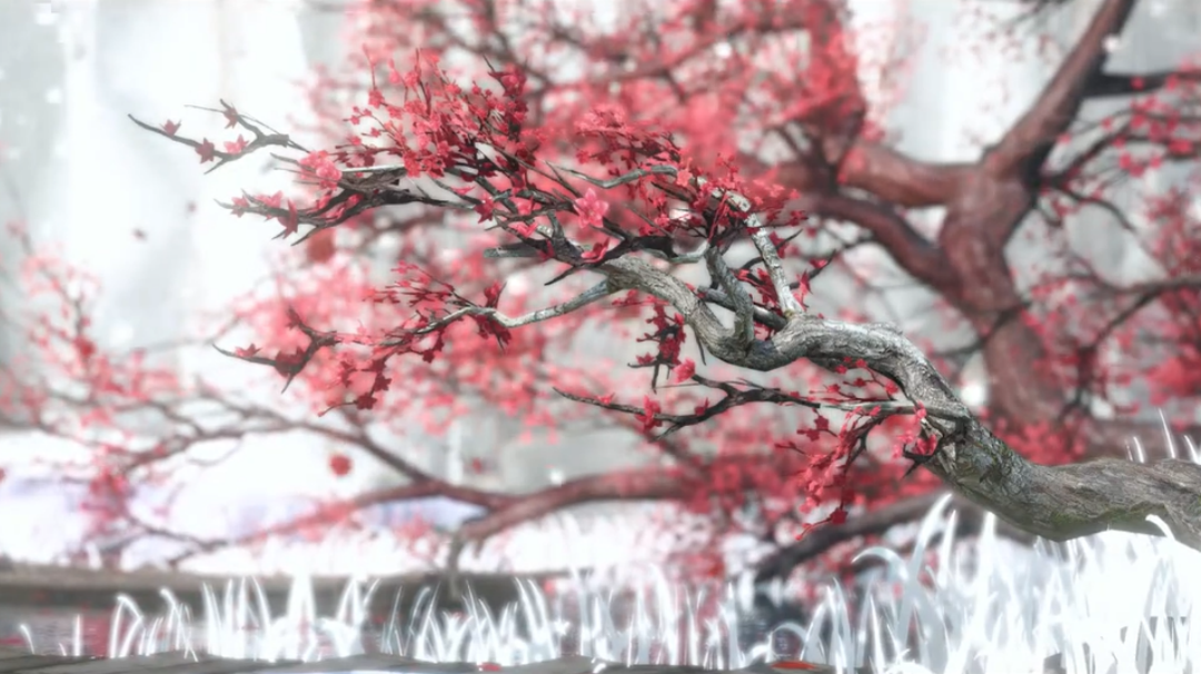 推开门的瞬间，世界下起了大雪