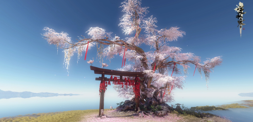 这桃花树太美了